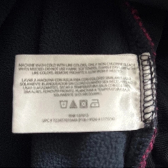 Orvis Snap Down Flannel Shirt Jacket Womens Medium Pink Navy Plaid Fleece Lined - Picture 8 of 8